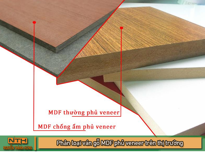 Ván MDF phủ veneer 