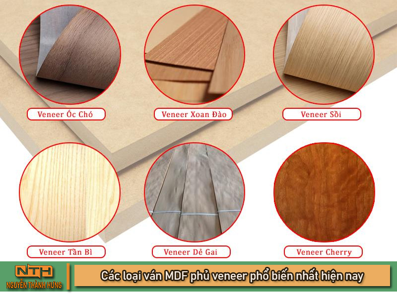 Ván MDF phủ veneer 