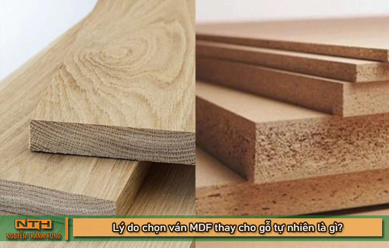 Lý do chọn ván MDF thay cho gỗ tự nhiên là gì?
