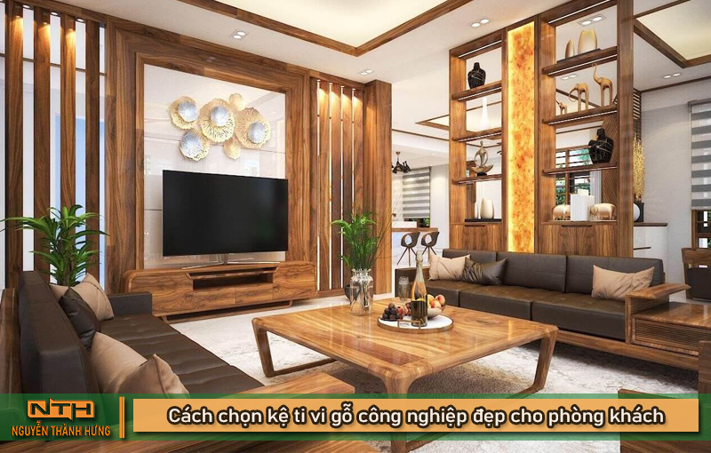 Cách chọn kệ ti vi gỗ công nghiệp đẹp cho phòng khách