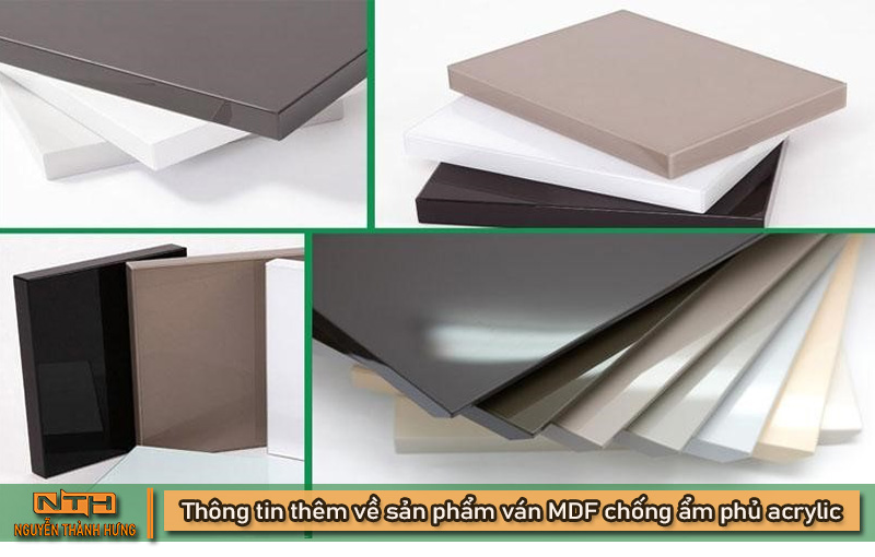 Ván MDF chống ẩm phủ acrylic