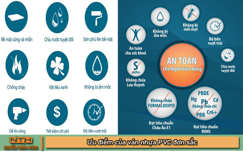 Ván nhựa PVC đơn sắc