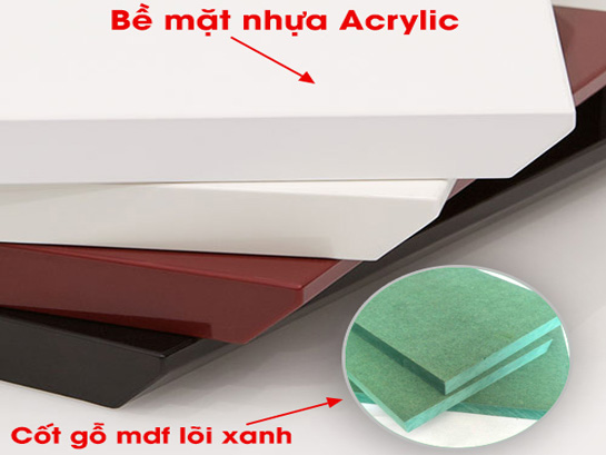 Ván MDF chống ẩm phủ acrylic